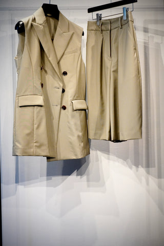 YUUGA ジレ&ハーフスラックス セットアップ 2nd collection #1 #2