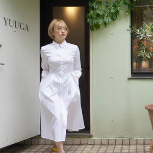 YUUGA 2nd Collection #3 オープンカラーワンピース