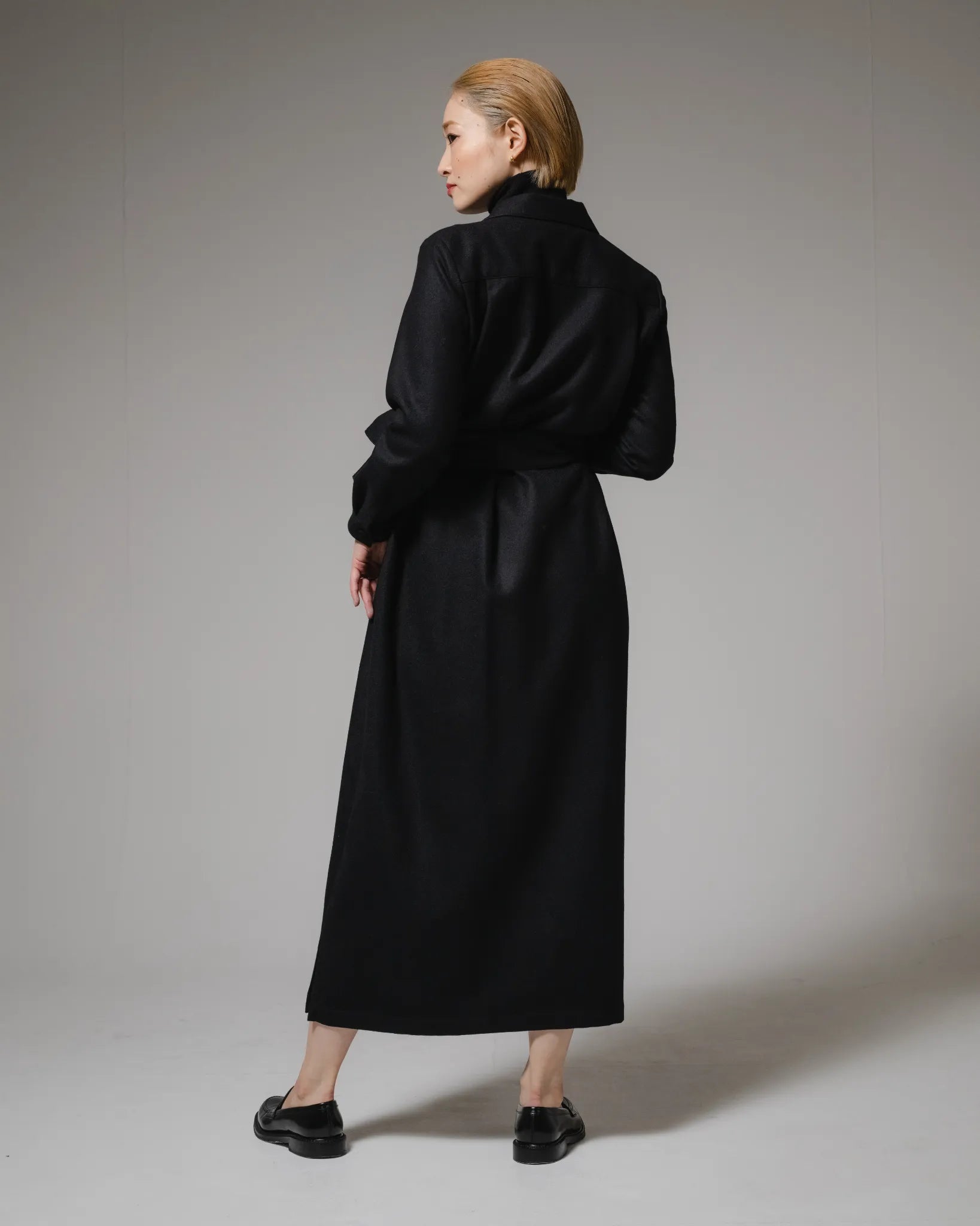 レディース オープンカラー シャツワンピース YUUGA 1st collection #3