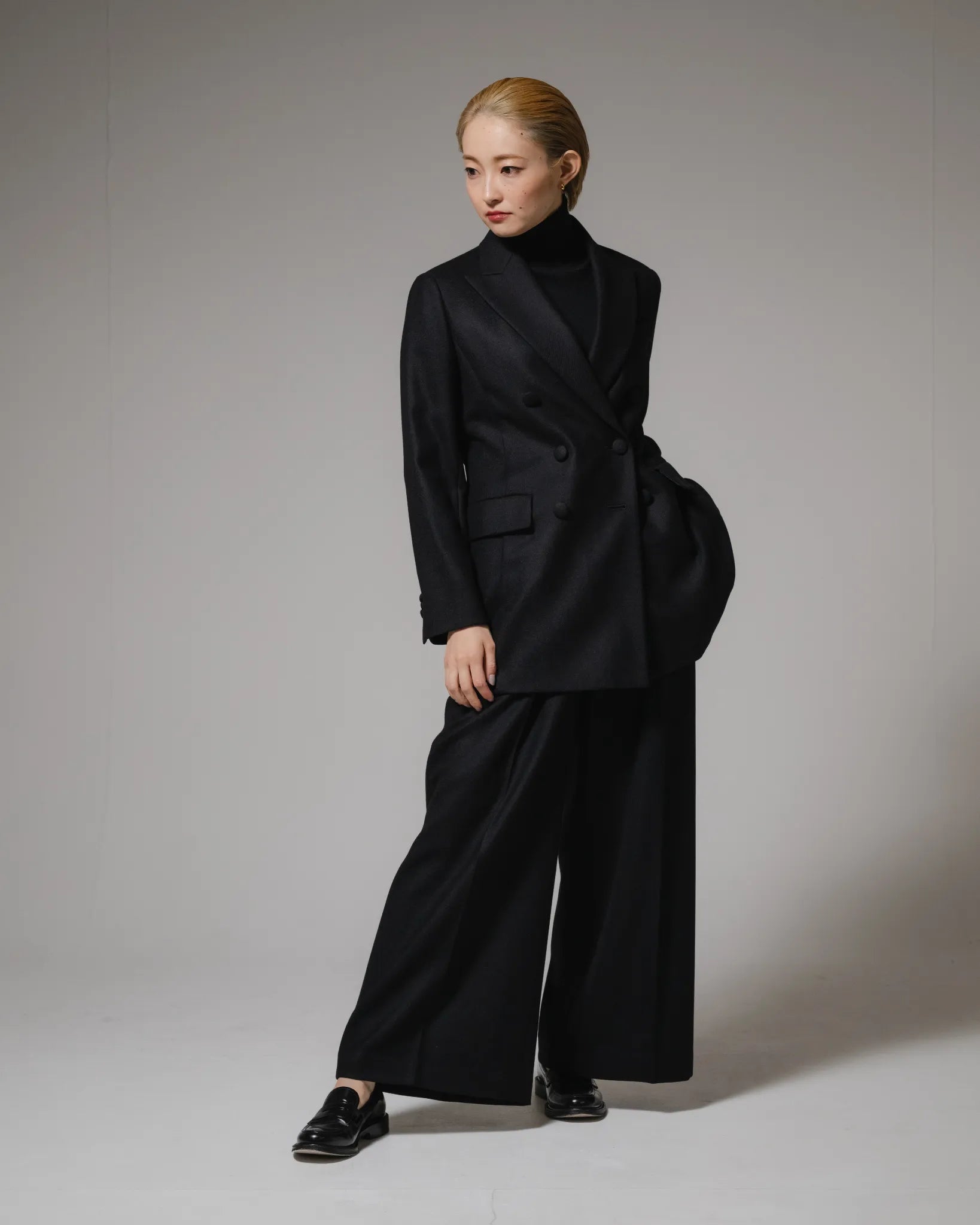 YUUGA 1st collection #1 #2 ダブルブレストテーラードジャケット ワイドスラックス セットアップ