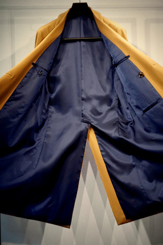 YUUGA Men チェスターコート ダブルブレスト LOROPIANA カシミヤ混(限定商品)
