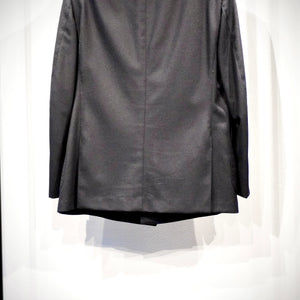 YUUGA Men ダブルブレスト テーラードジャケット 4B CANONICO Flannel メタルボタン