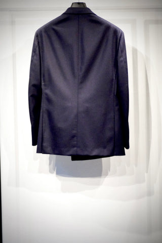 YUUGA Men ダブルブレスト テーラードジャケット 4B CANONICO Flannel 水牛