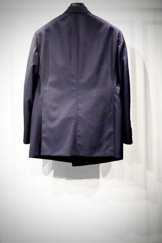 YUUGA Men ダブルブレスト テーラードジャケット 6B SMITH WOOLLENS SUPER KID MOHAIR 水牛