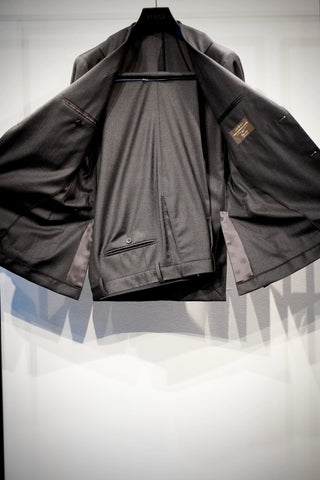 YUUGA MEN シングルブレスト テーラードジャケット 3B 段返り CANONICO Perennial /トラウザーズ