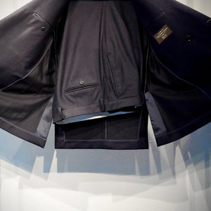 YUUGA Men ダブルブレスト テーラードジャケット 4B CANONICO Flannel 水牛/トラウザーズ